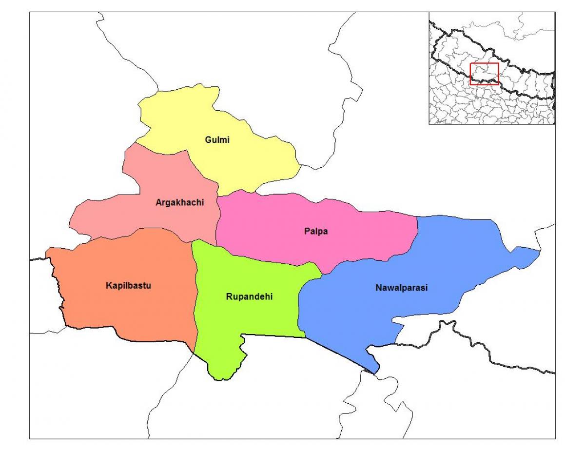 Χάρτης της rupandehi νεπάλ
