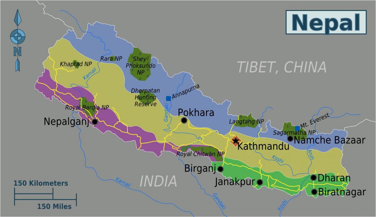 mt everest nepal χάρτης