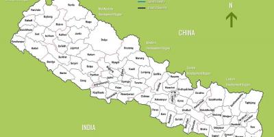 Νεπάλ τουριστικά αξιοθέατα χάρτης