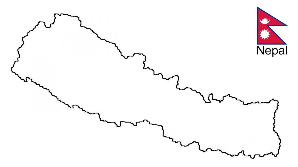 χάρτης του νεπάλ περίγραμμα