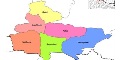 Χάρτης της rupandehi νεπάλ